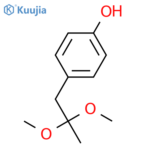 PHENOL, 4-(2,2-DIMETHOXYPROPYL)- structure