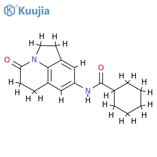 N-{11-oxo-1-azatricyclo6.3.1.0^{4,12}dodeca-4(12),5,7-trien-6-yl}cyclohexanecarboxamide structure