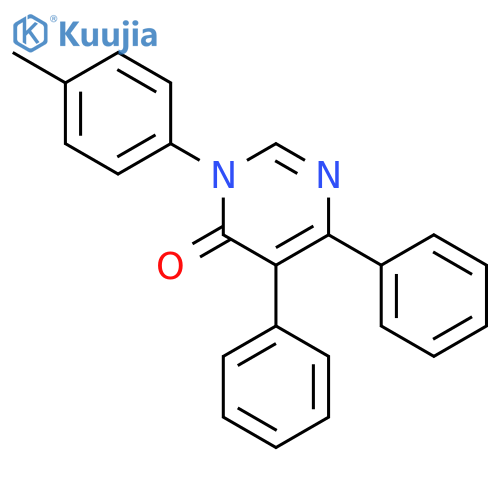 4(3H)-Pyrimidinone, 3-(4-methylphenyl)-5,6-diphenyl- structure