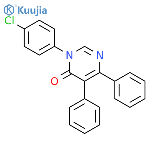 4(3H)-PYRIMIDINONE, 3-(4-CHLOROPHENYL)-5,6-DIPHENYL- structure