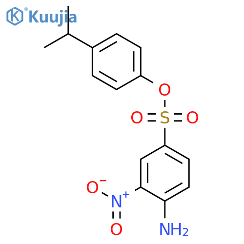 BENZENESULFONIC ACID, 4-AMINO-3-NITRO-, 4-(1-METHYLETHYL)PHENYL ESTER structure