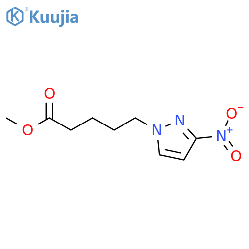 1H-Pyrazole-1-pentanoic acid, 3-nitro-, methyl ester structure