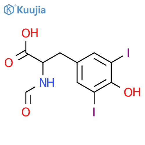 N-Formyl-3,5-diiodo-L-tyrosine structure