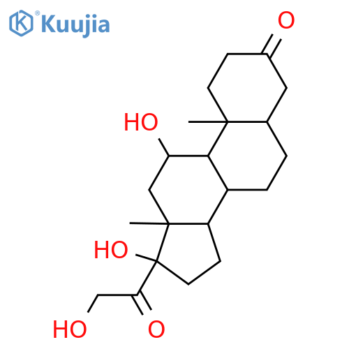 11,17,21-Trihydroxypregnane-3,20-dione; (5β,11α,17α)-form structure