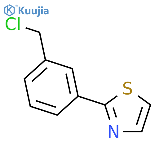 2-3-(chloromethyl)phenyl-1,3-thiazole structure