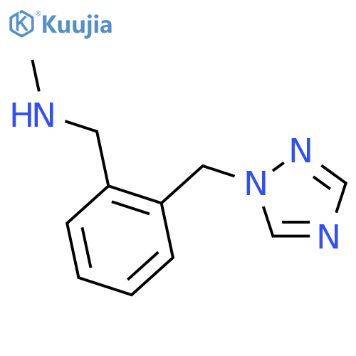 N-methyl-2-(1H-1,2,4-triazol-1-ylmethyl)benzylamine structure