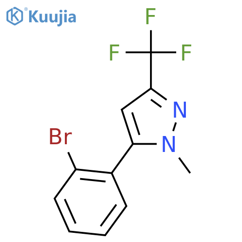5-(2-Bromophenyl)-1-methyl-3-(trifluoromethyl)-1H-pyrazole structure