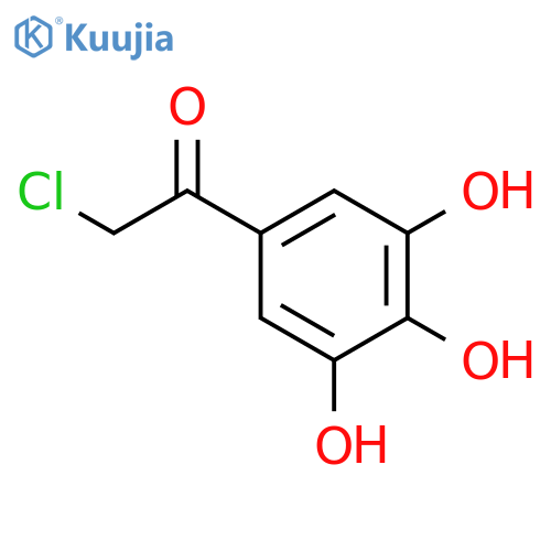 Ethanone, 2-chloro-1-(3,4,5-trihydroxyphenyl)- structure