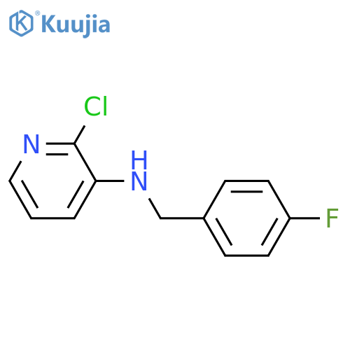 (2-chloropyridin-3-yl)-(4-fluorobenzyl)amine structure
