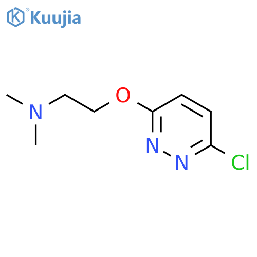 {2-(6-chloropyridazin-3-yl)oxyethyl}dimethylamine structure