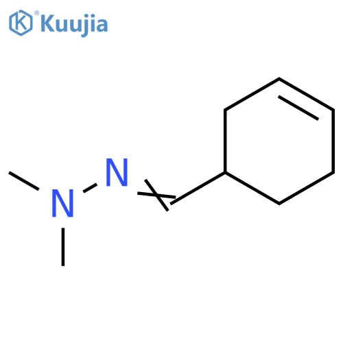 3-Cyclohexene-1-carboxaldehyde, dimethylhydrazone structure