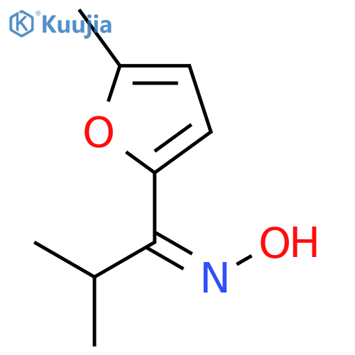 1-PROPANONE, 2-METHYL-1-(5-METHYL-2-FURANYL)-, OXIME structure