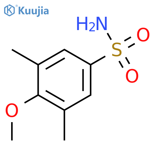 Benzenesulfonamide, 4-methoxy-3,5-dimethyl- structure