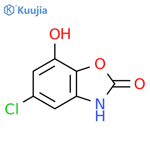 5-Chloro-7-hydroxy-2,3-dihydro-1,3-benzoxazol-2-one structure