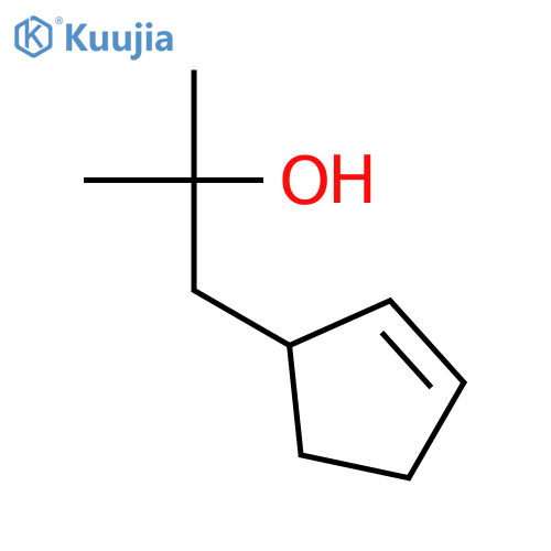 1-cyclopent-2-en-1-yl-2-methylpropan-2-ol structure