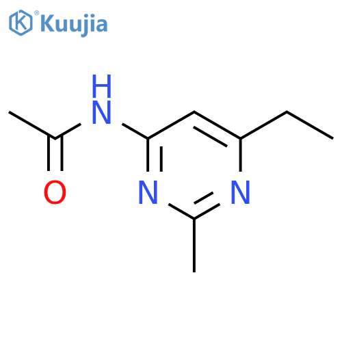 Acetamide,N-(6-ethyl-2-methyl-4-pyrimidinyl)- structure