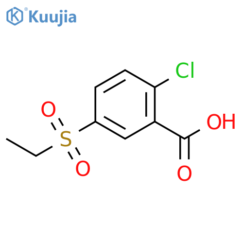 2-Chloro-5-(ethanesulfonyl)benzoic Acid structure