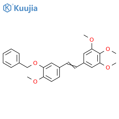 1-Methoxy-2-(phenylmethoxy)-4-[2-(3,4,5-trimethoxyphenyl)ethenyl]benzene structure