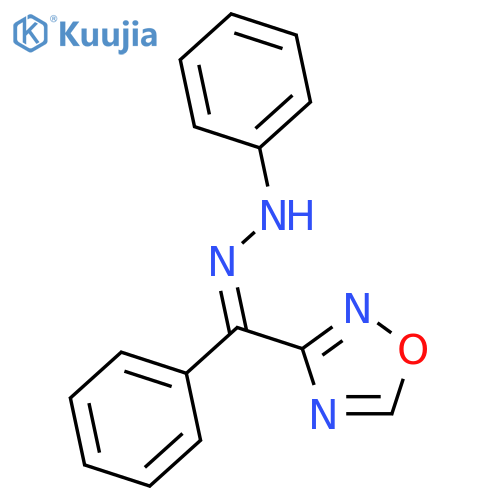 Methanone, 1,2,4-oxadiazol-3-ylphenyl-, phenylhydrazone, (Z)- structure