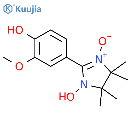 Phenol,4-(4,5-dihydro-1-hydroxy-4,4,5,5-tetramethyl-3-oxido-1H-imidazol-2-yl)-2-methoxy- structure