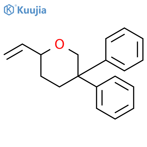 2H-Pyran, 2-ethenyltetrahydro-5,5-diphenyl- structure