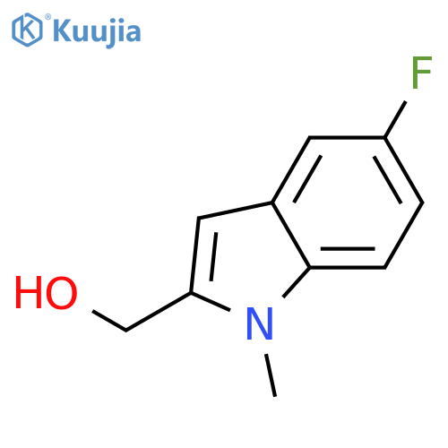(5-Fluoro-1-methyl-1H-indol-2-yl)methanol structure