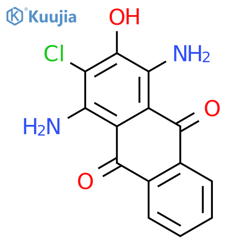 9,10-Anthracenedione, 1,4-diamino-2-chloro-3-hydroxy- structure