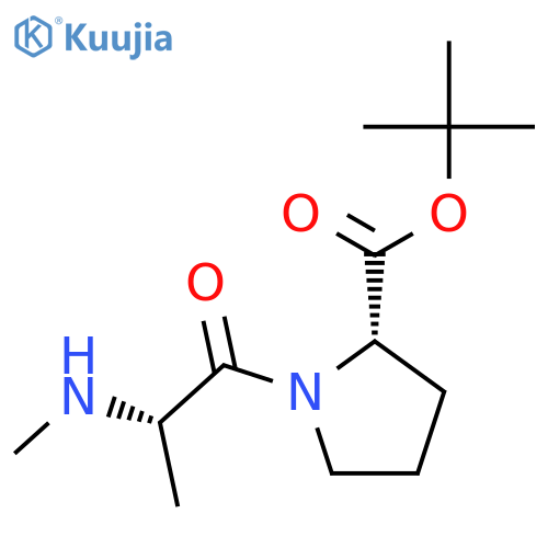 L-PROLINE, 1-(N-METHYL-L-ALANYL)-, 1,1-DIMETHYLETHYL ESTER structure