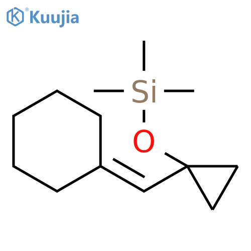 SILANE, [[1-(CYCLOHEXYLIDENEMETHYL)CYCLOPROPYL]OXY]TRIMETHYL- structure