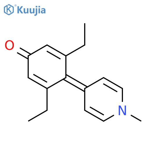 2,5-Cyclohexadien-1-one, 3,5-diethyl-4-(1-methyl-4(1H)-pyridinylidene)- structure