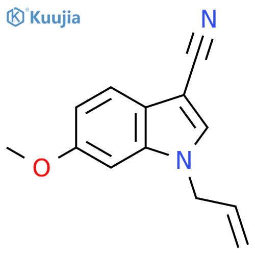 6-methoxy-1-(2-propen-1-yl)-1H-Indole-3-carbonitrile structure