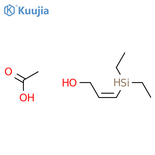 2-PROPEN-1-OL, 3-(DIETHYLSILYL)-, ACETATE structure