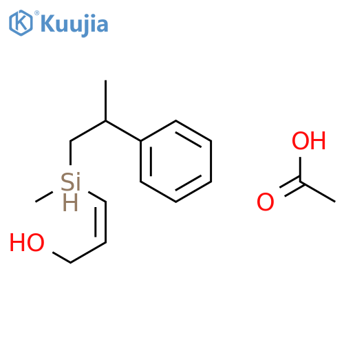 2-PROPEN-1-OL, 3-[METHYL(2-PHENYLPROPYL)SILYL]-, ACETATE structure