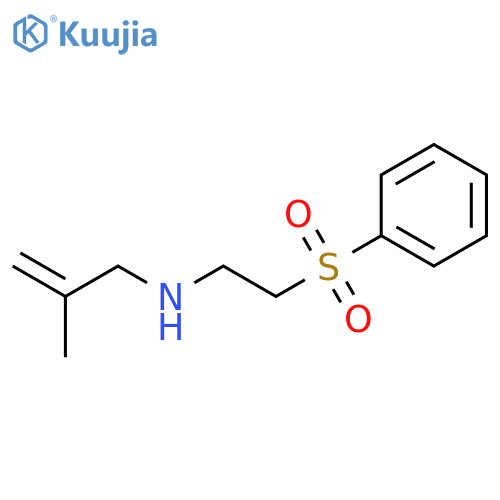2-Propen-1-amine, 2-methyl-N-[2-(phenylsulfonyl)ethyl]- structure
