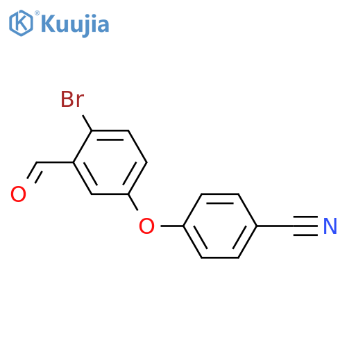 4-(4-Bromo-3-formylphenoxy)benzonitrile structure