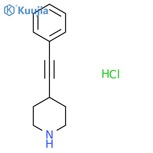 4-(Phenylethynyl)piperidine hydrochloride structure