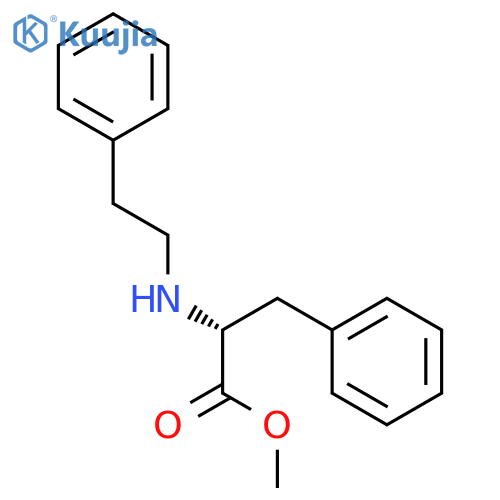 D-Phenylalanine, N-(2-phenylethyl)-, methyl ester structure