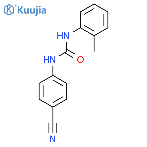 1-(4-cyanophenyl)-3-(2-methylphenyl)urea structure
