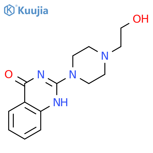4(1H)-QUINAZOLINONE, 2-[4-(2-HYDROXYETHYL)-1-PIPERAZINYL]- structure