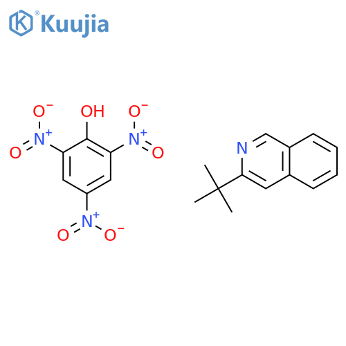 ISOQUINOLINE, 3-(1,1-DIMETHYLETHYL)-, COMPD. WITH 2,4,6-TRINITROPHENOL(1:1) structure