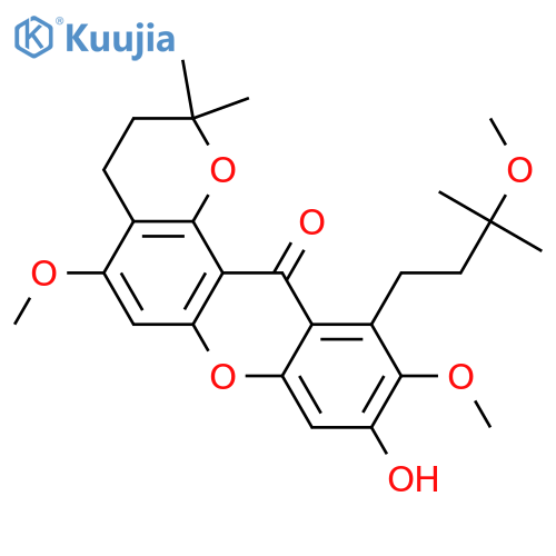 1-Isomangostin; 2',3'-Dihydro, 3'-methoxy, 6-Me ether structure