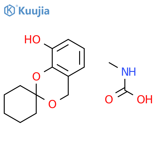 Spiro[4H-1,3-benzodioxin-2,1'-cyclohexan]-8-ol, methylcarbamate structure