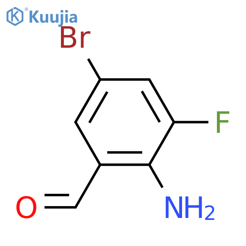 2-Amino-5-bromo-3-fluorobenzaldehyde structure