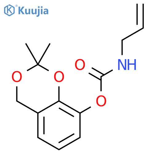 CARBAMIC ACID, 2-PROPENYL-, 2,2-DIMETHYL-4H-1,3-BENZODIOXIN-8-YL ESTER structure