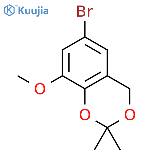4H-1,3-BENZODIOXIN, 6-BROMO-8-METHOXY-2,2-DIMETHYL- structure