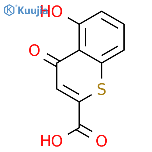 5-hydroxy-4-oxo-4H-thiochromene-2-carboxylic acid structure
