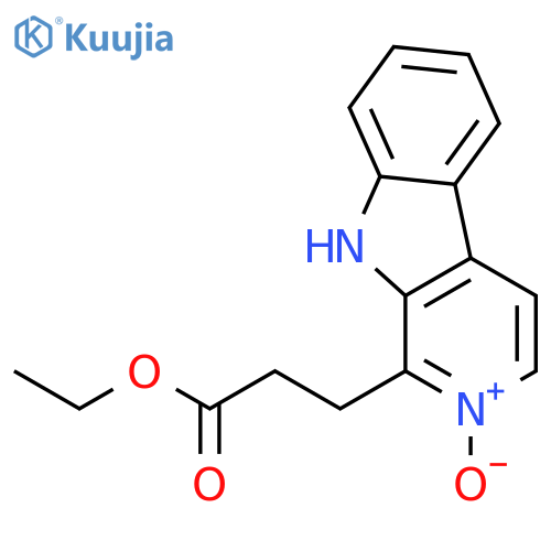 9H-Pyrido[3,4-b]indole-1-propanoic acid, ethyl ester, 2-oxide structure