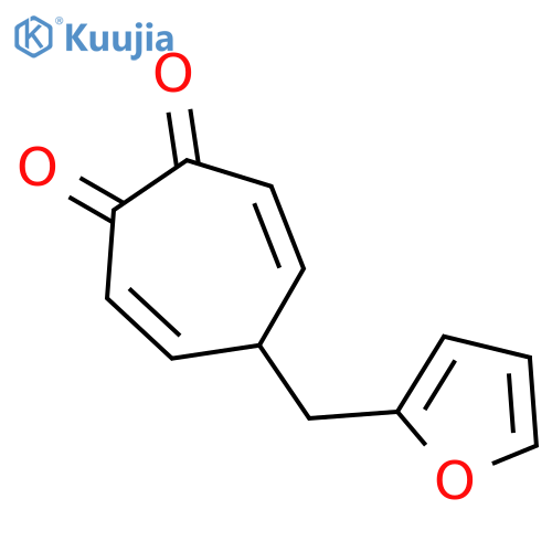 3,6-Cycloheptadiene-1,2-dione, 5-(2-furanylmethyl)- structure