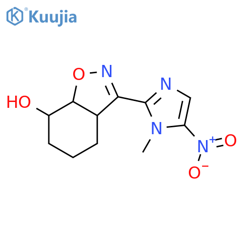 3-(1-methyl-5-nitro-1H-imidazol-2-yl)-3a,4,5,6,7,7a-hexahydro-1,2-benzoxazol-7-ol structure