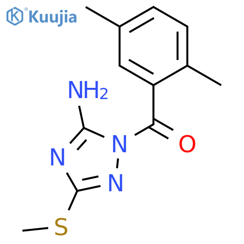 [5-Amino-3-(methylsulfanyl)-1H-1,2,4-triazol-1-yl](2,5-dimethylphenyl)methanone structure